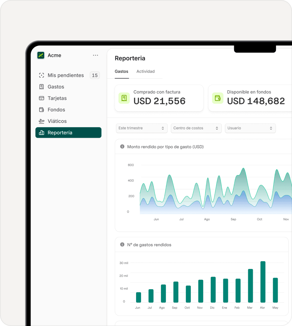 Xpendit platform with AI agents